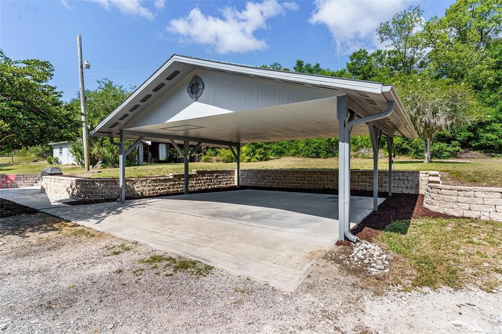 Oversized Carport Area