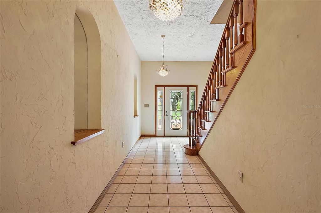 Entry way and foyer