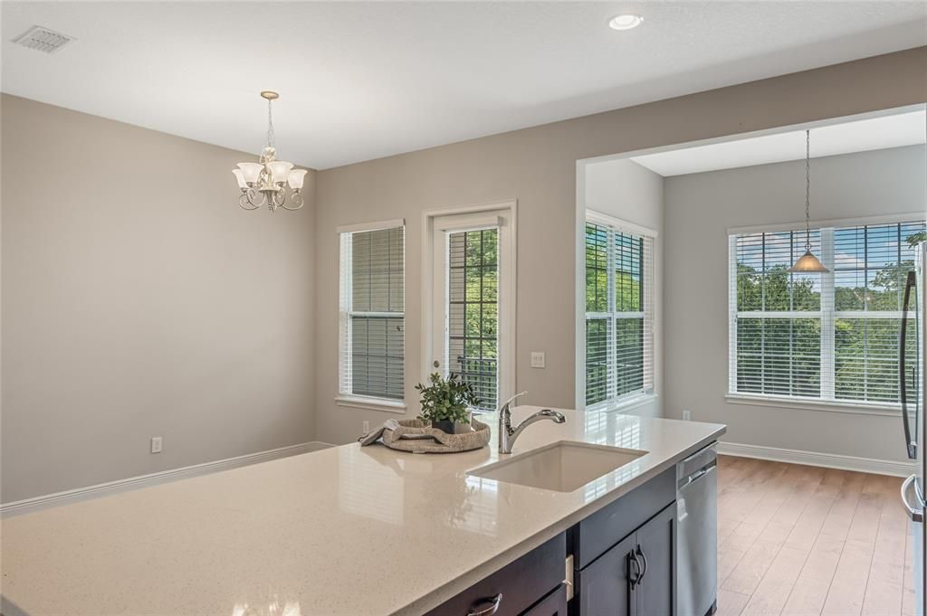 Sitting area off of kitchen