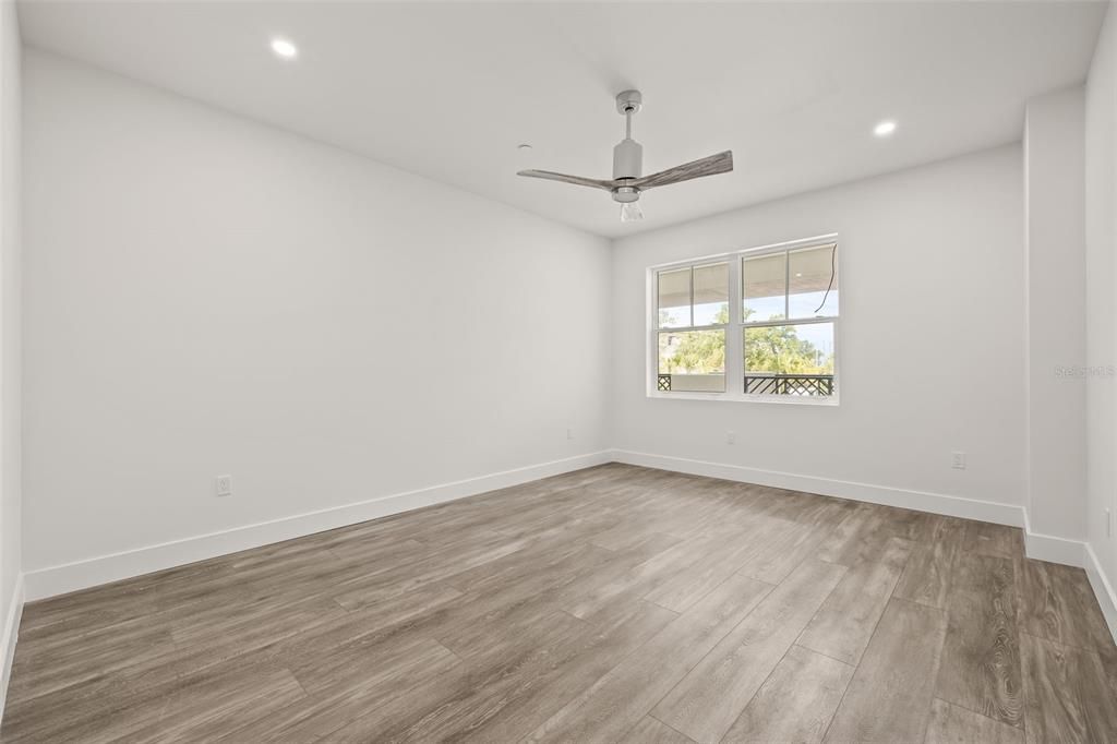 Bedroom #3. Your residence comes with recessed lighting and fans in each room....