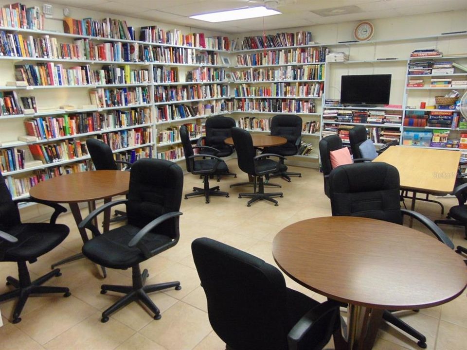 Library and card game room.