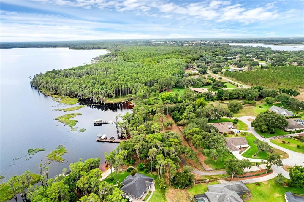 Aerial View of Community Lake Access