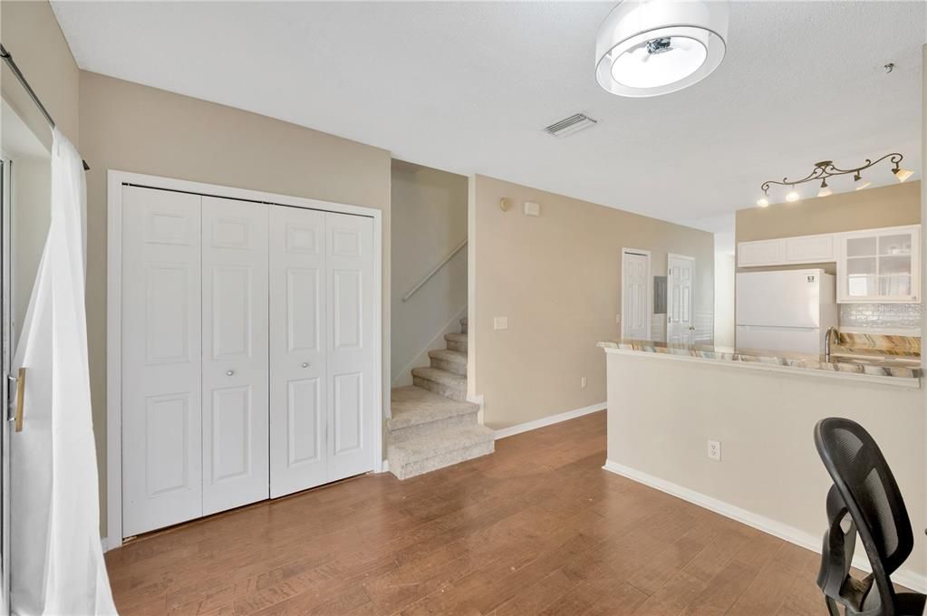 Additionally, the 1st floor features a half bath, kitchen pantry & laundry closet for convenience & added storage.Stairs to second level are newly carpeted.