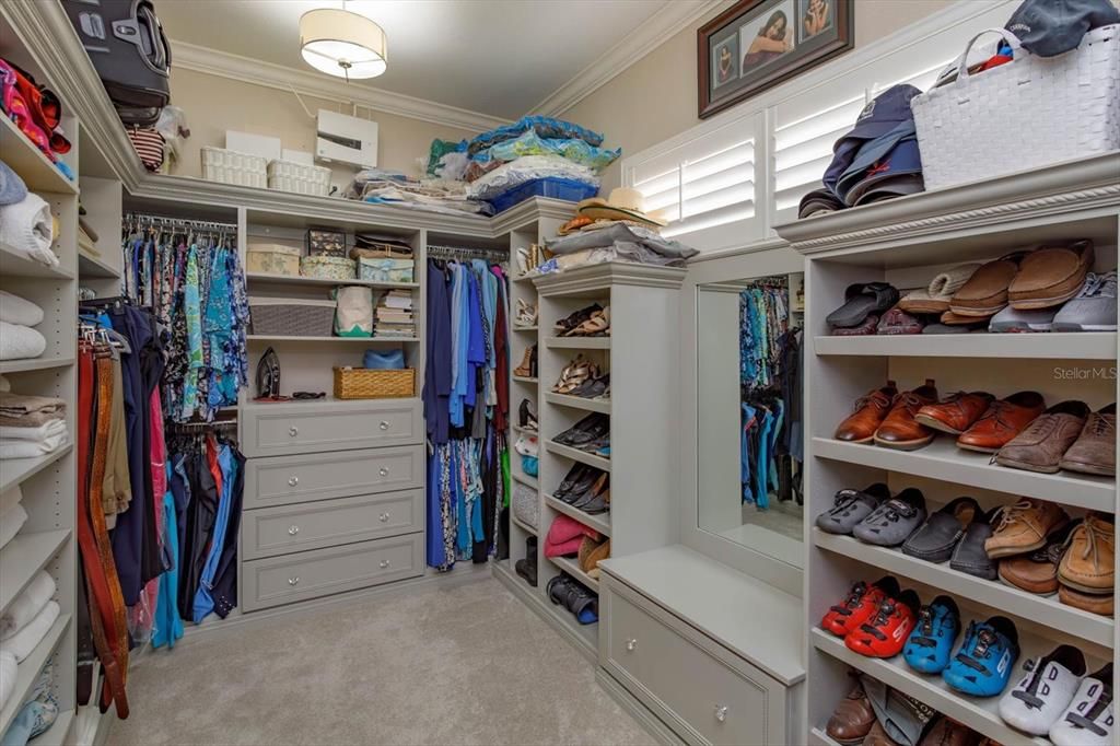 Primary closet