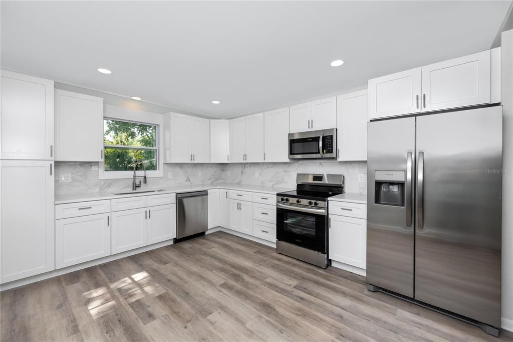 spacious kitchen in in-law apartment