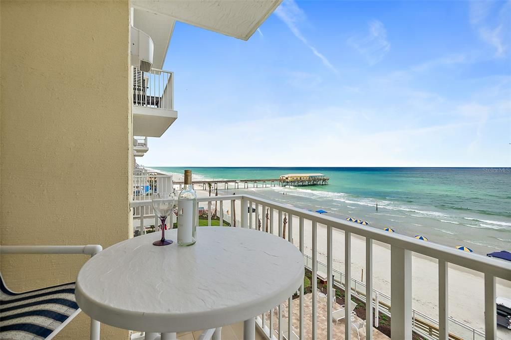 Oceanfront balcony