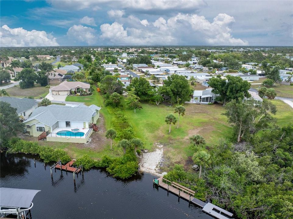 Aerial View Of The Community Boat Ramp.