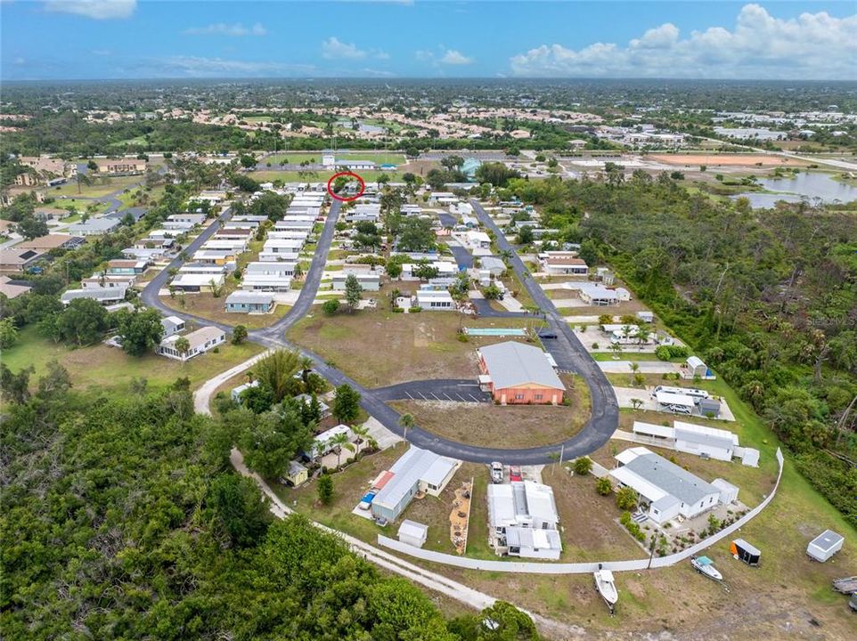 Another Aerial View of The Community Club House.