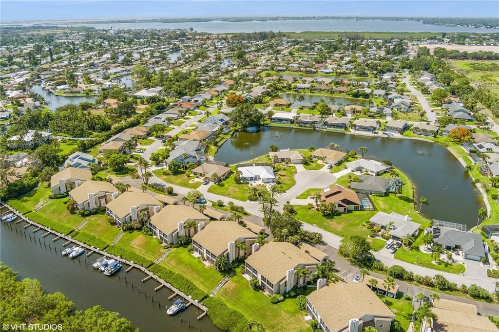 Aerial looking North