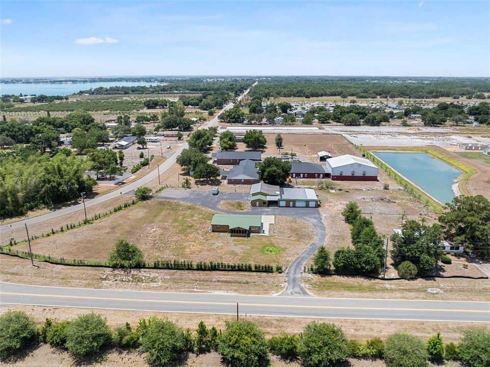 AERIAL VIEW OF 2 FENCED ACRES