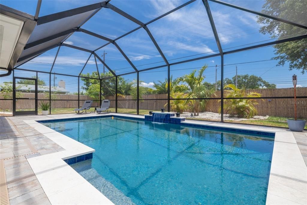 Enjoy the recently added pool with screened enclosure!