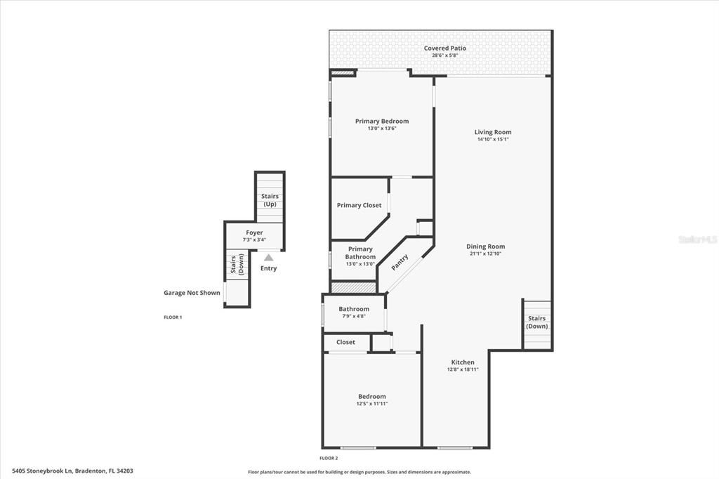 For Sale: $335,000 (2 beds, 2 baths, 1346 Square Feet)