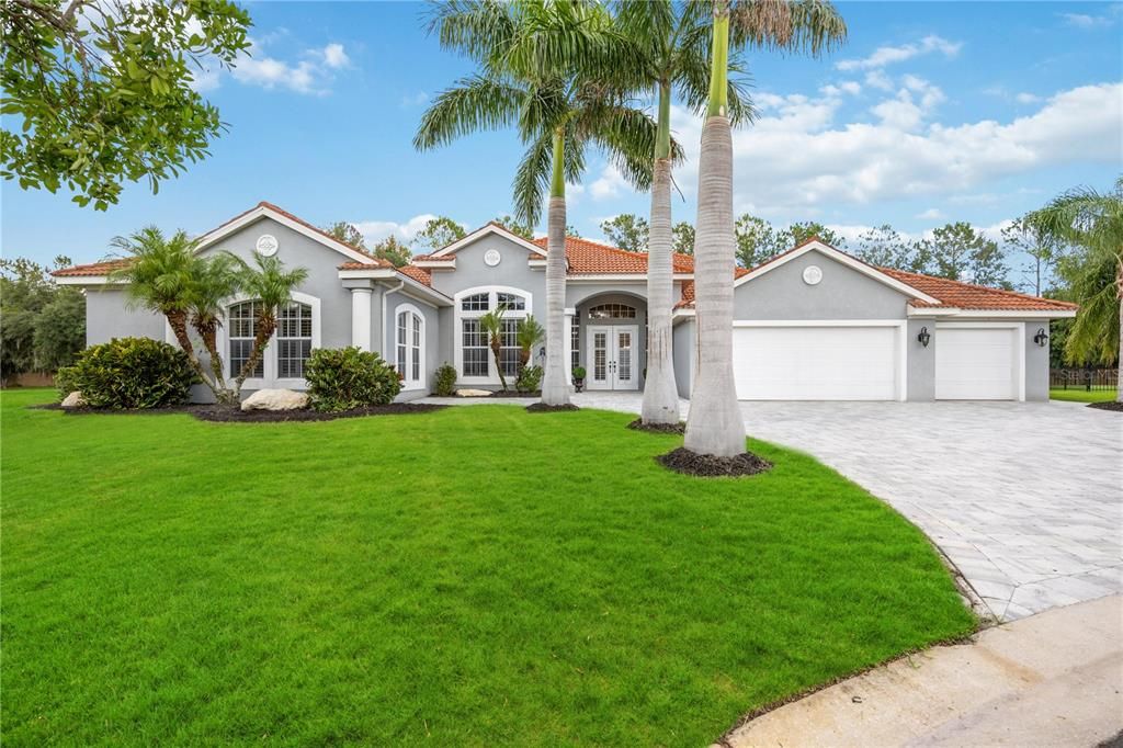 Exceptional Estate Custom Home 1454 Brambling Ct Bradenton FL 34212 in Greyhawk Landing Gated Community where fencing is allowed, low HOA $75 a year