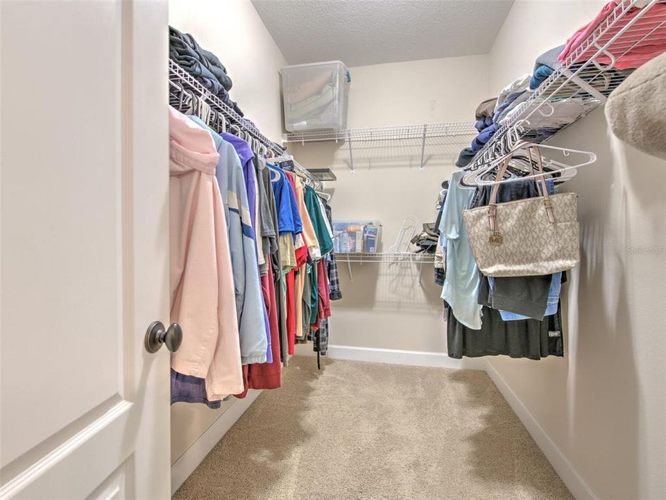 Walk in Closet in Master Suite