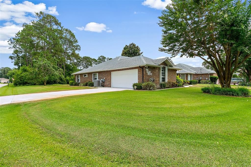 CORNER LOT, SIDE GARAGE IS OVERSIZED