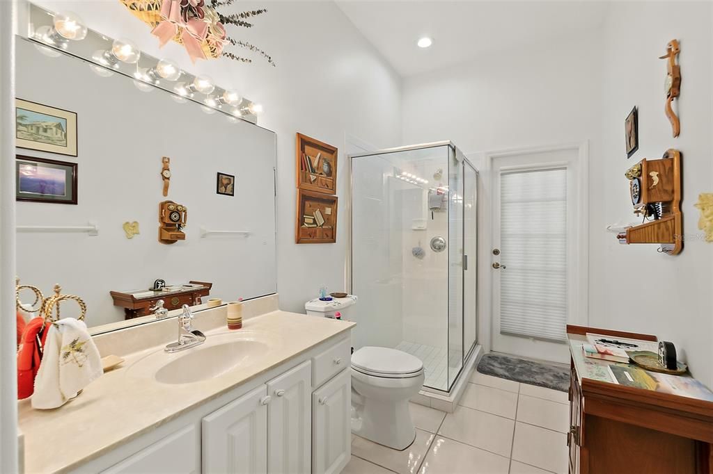 GUEST BATH 3 WITH SHOWER, DOOR TO LANAI