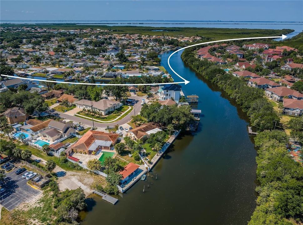 Short cruise to the open water of Tampa Bay