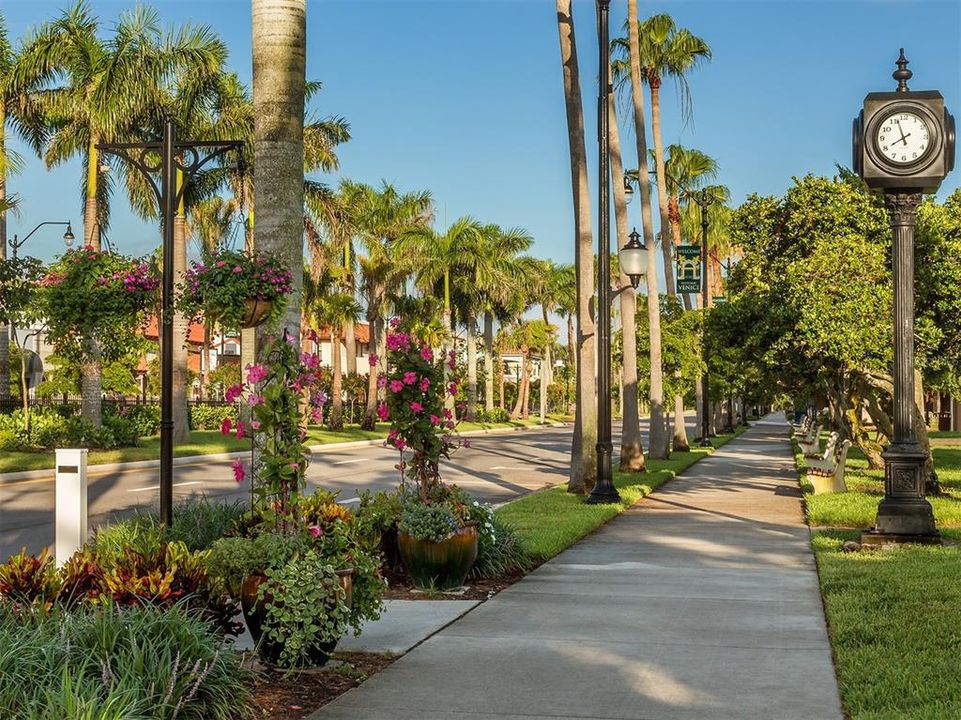 Beautifully landscaped and maintained streets of Venice