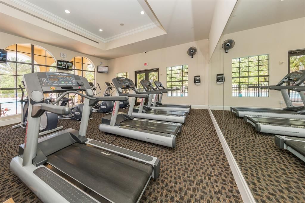 The fitness center is the perfect place to start your morning routine