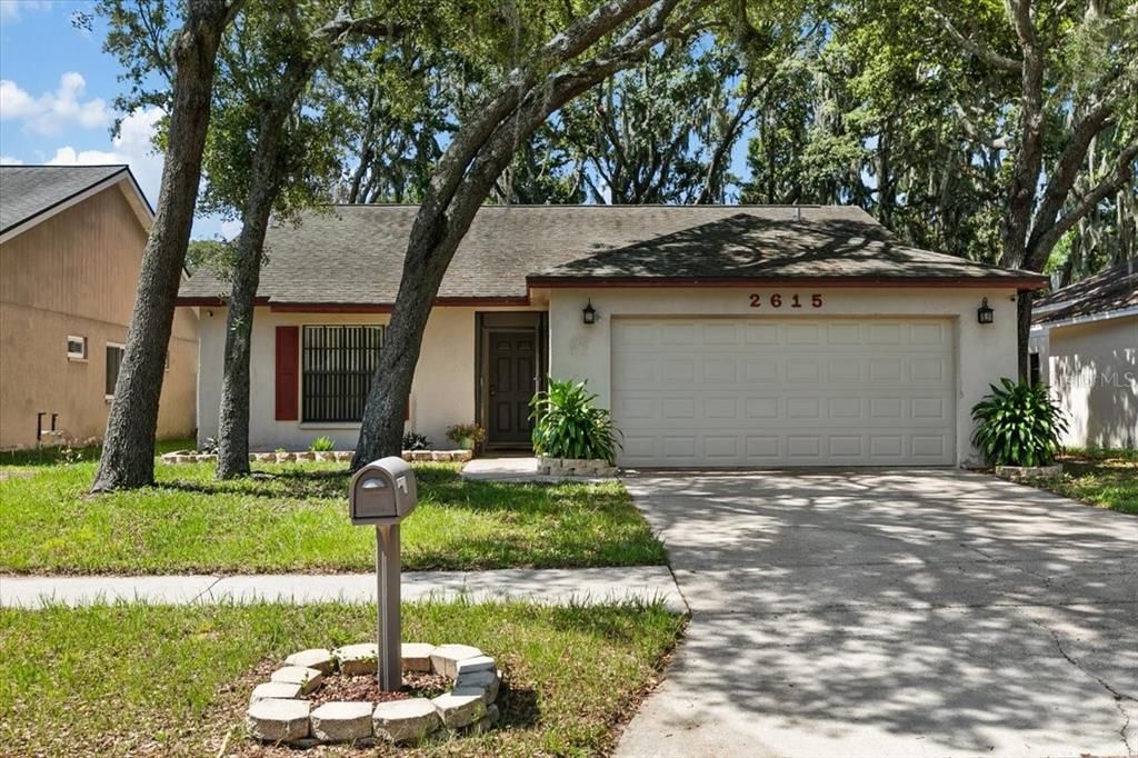 2 car garage with laundry area