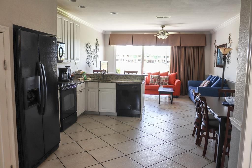 Some units have tile and some vinyl waterproof floors