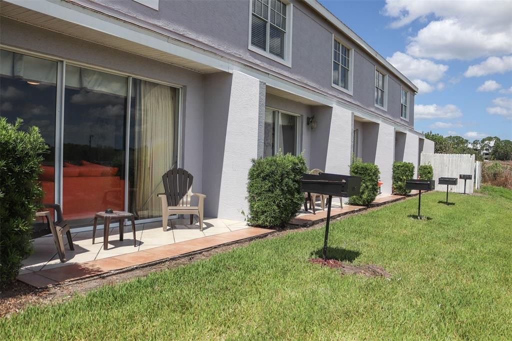 Rear Porch with BBQ Grill