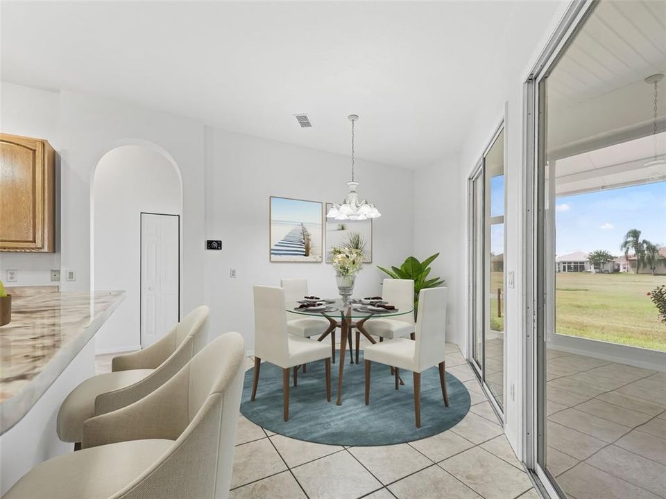 Eat in area of Kitchen-Virtually Staged