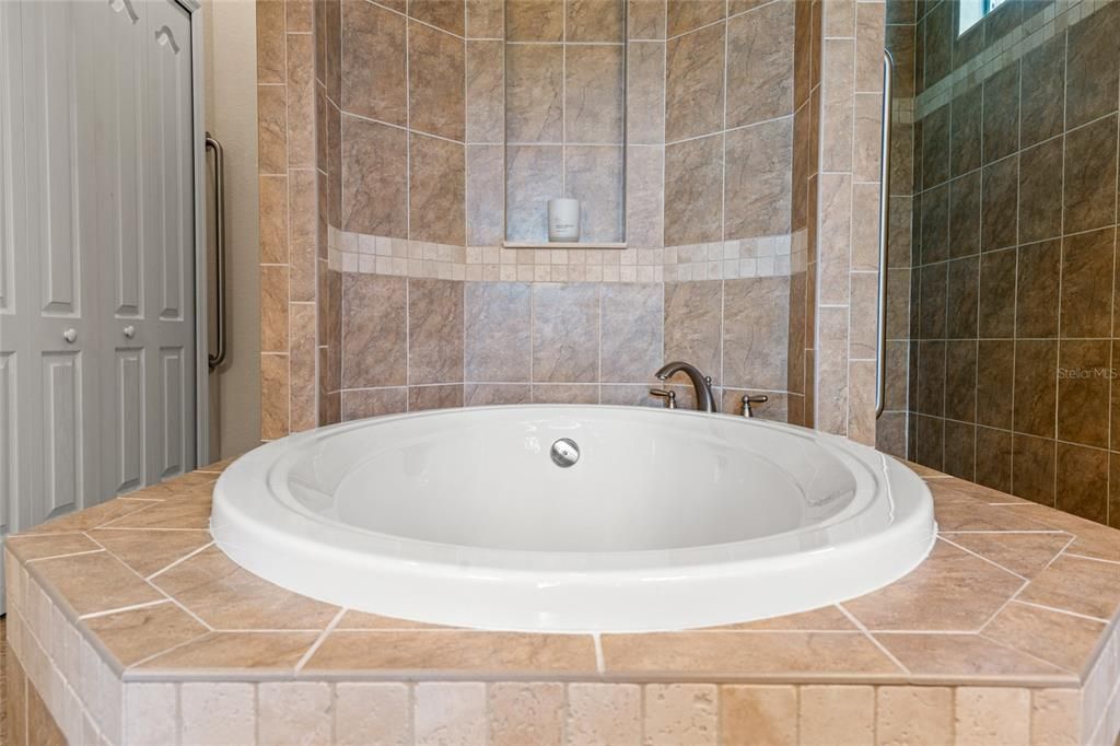 Luxurious Garden Tub in Primary Bedroom