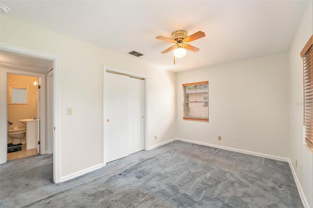 Family room and entry door from Florida room