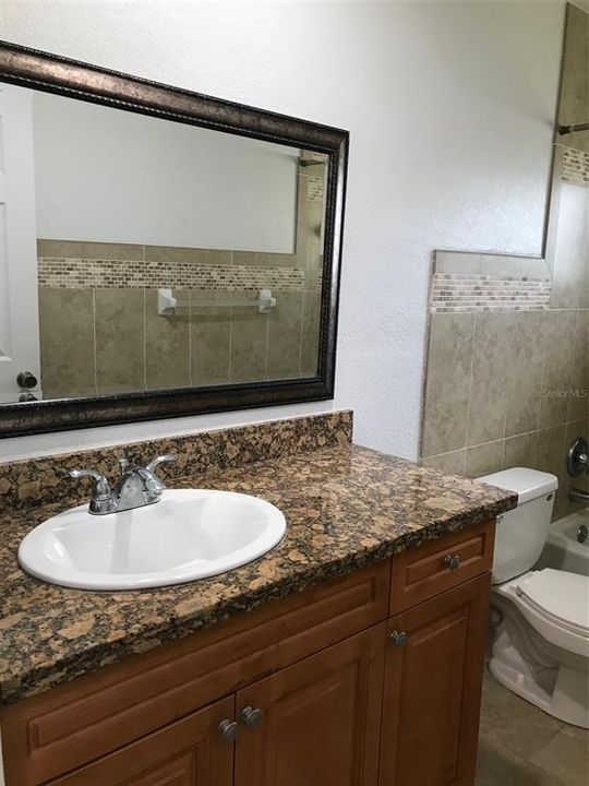 Guest Bathroom - granite tops