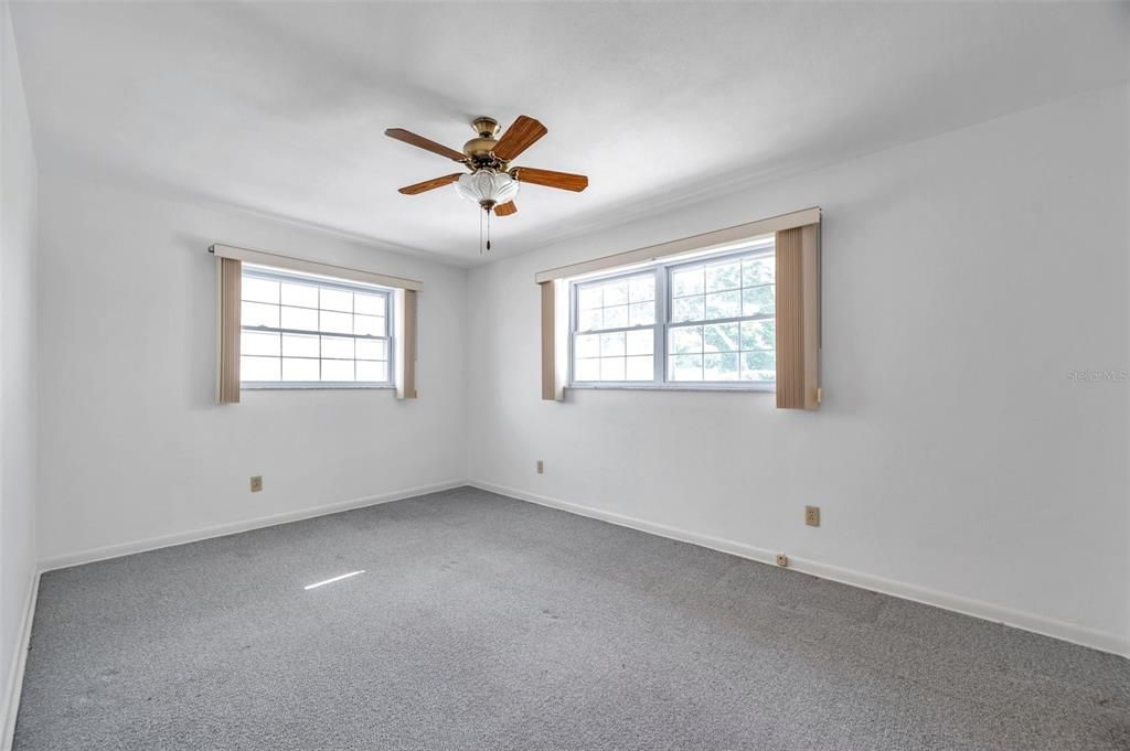 Primary bedroom, rear of home.