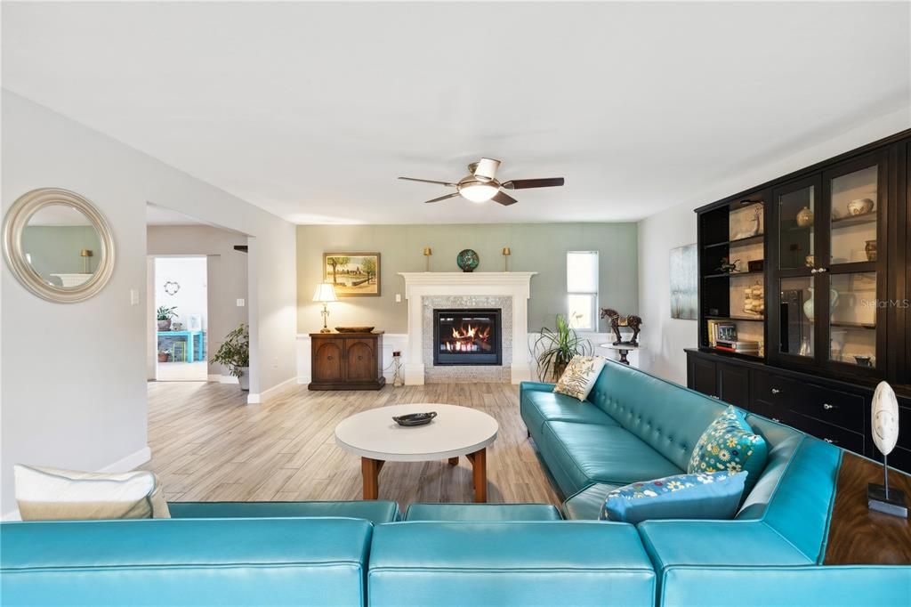 Living Room with Fireplace