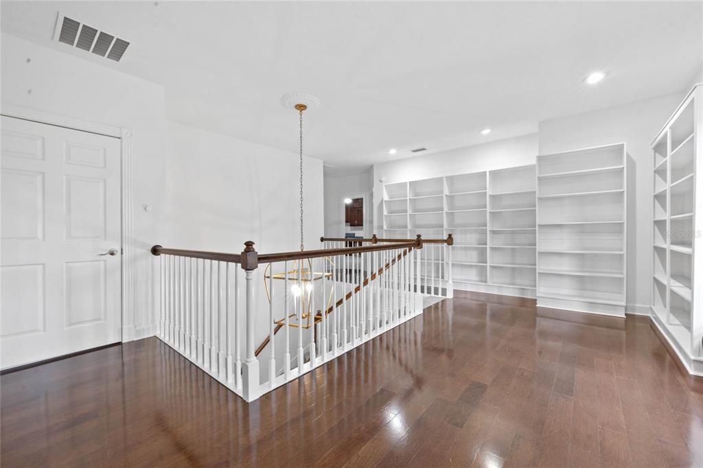 Upstairs Loft Area with Shelving