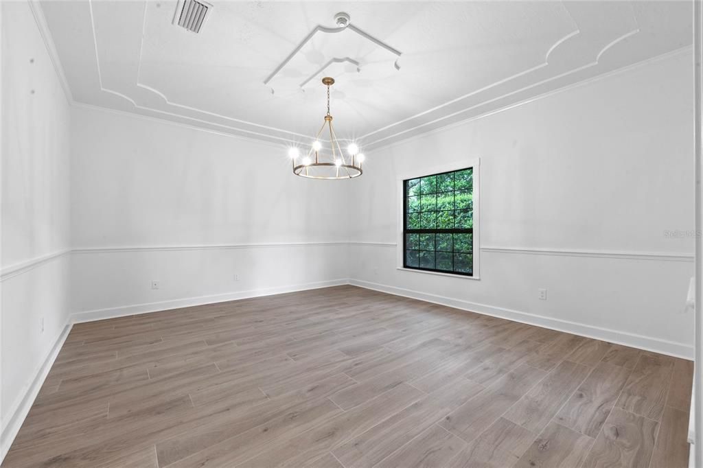 Dining Room with porcelain tile