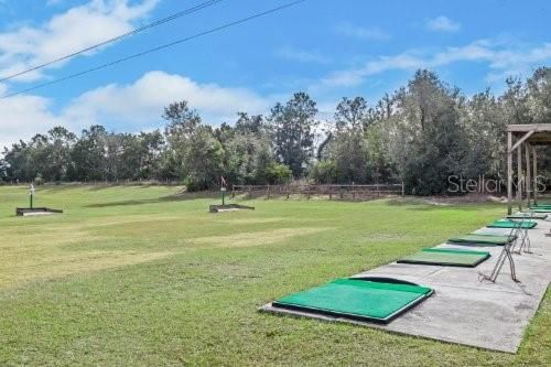 Driving range, located at the far end of the RV Storage lot