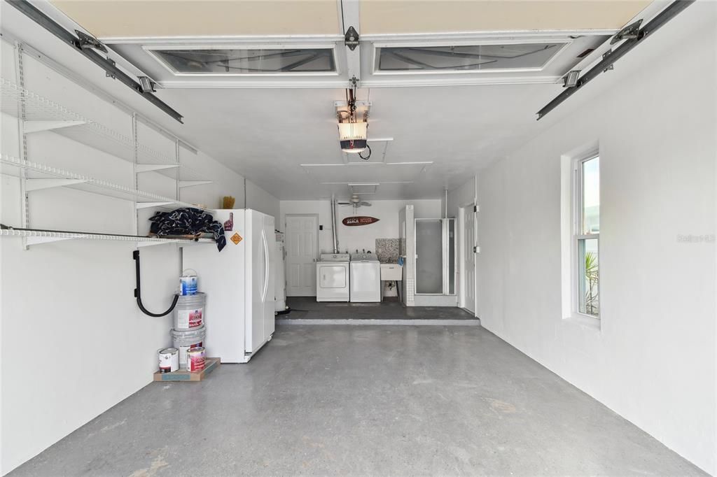 Extra fridge in garage