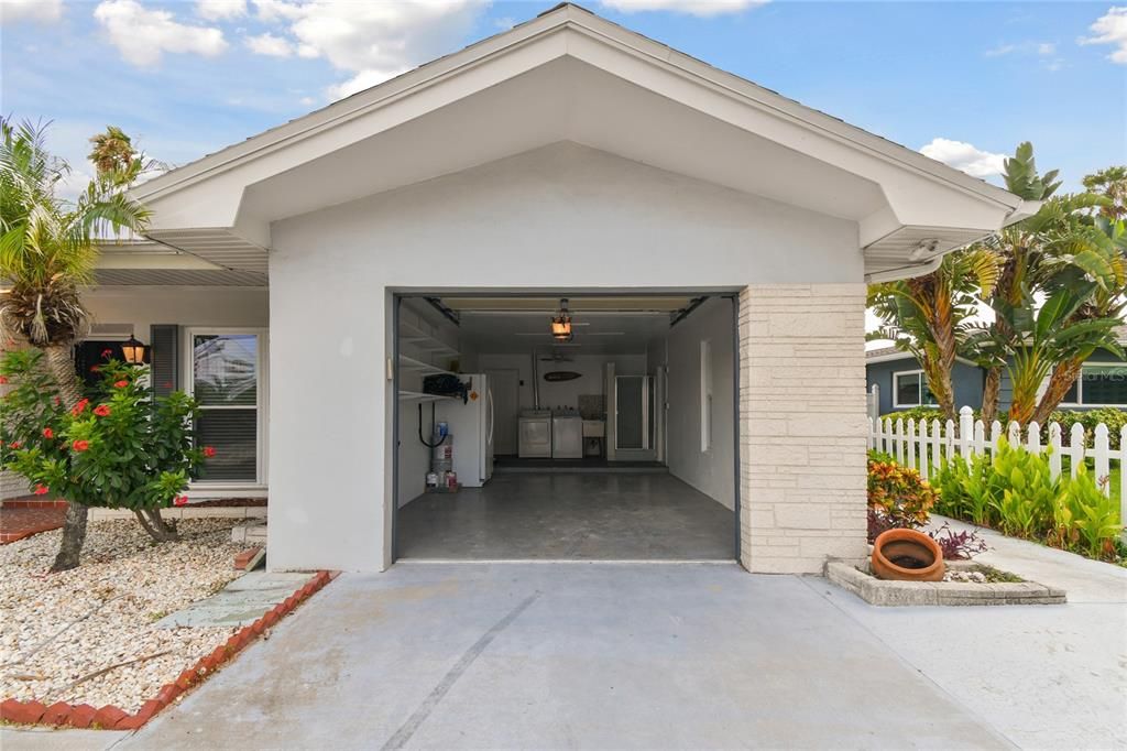 1 Car Garage and double wide driveway