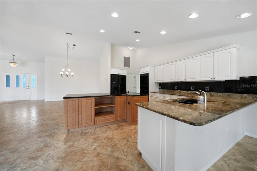 Kitchen overlooking Dining Room