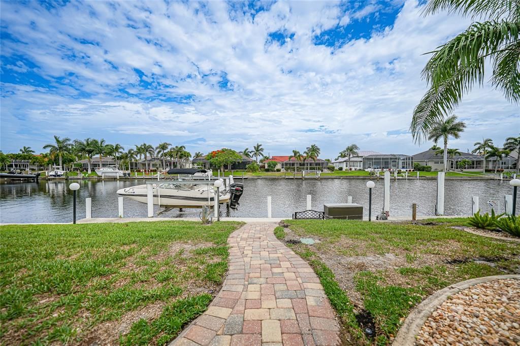 Paved Walkway toward Dock