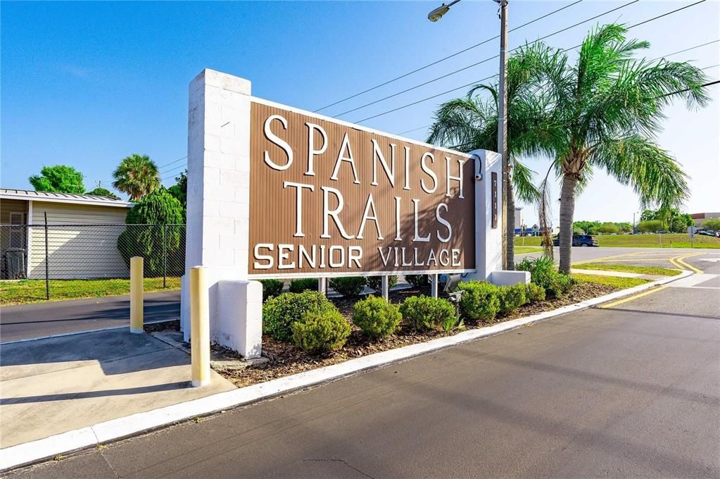 Welcome to Spanis Trails Village 55+ gated community.