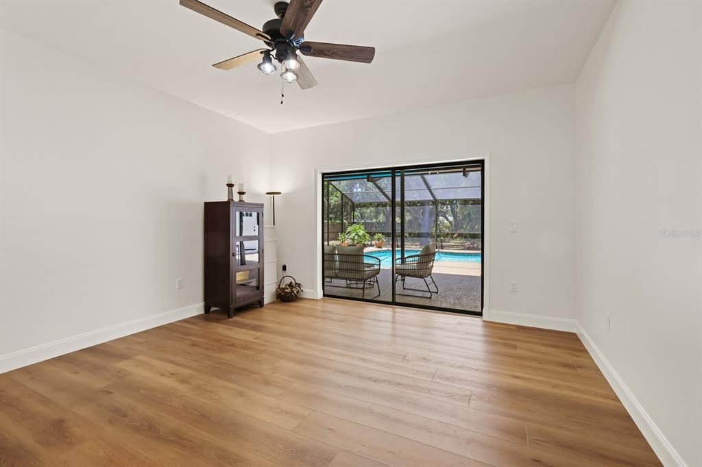 Formal living room - new flooring and freshly painted