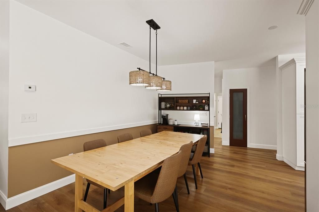 dining room off of the kitchen