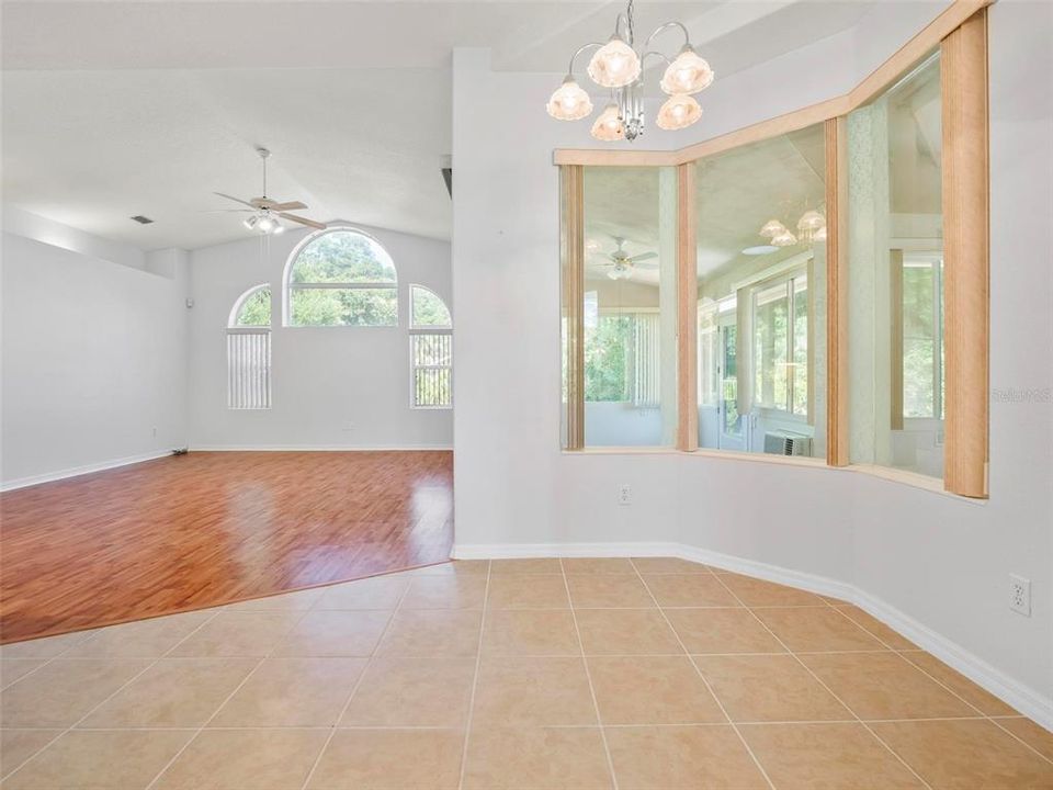 Kitchen nook looking into Great room