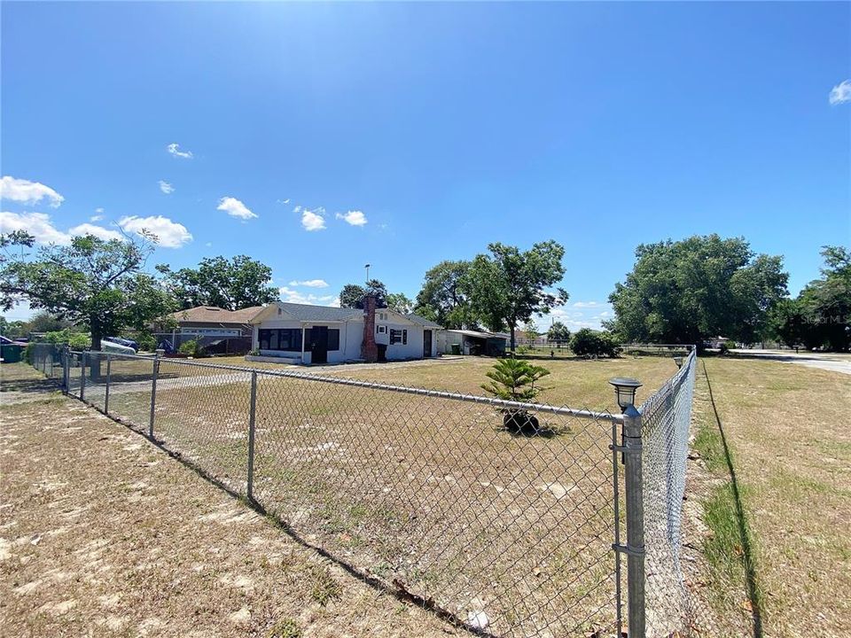 Fully fenced corner lot