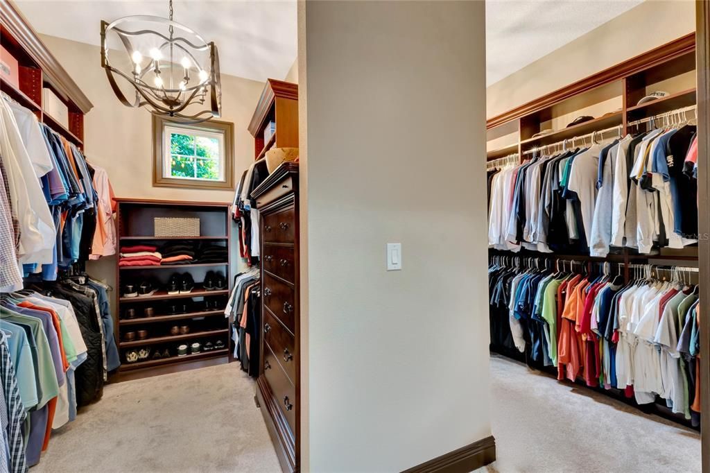 Huge walkin Primary closet