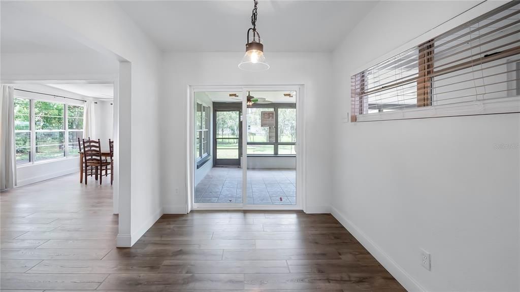 Office / playroom  New sliding glass door