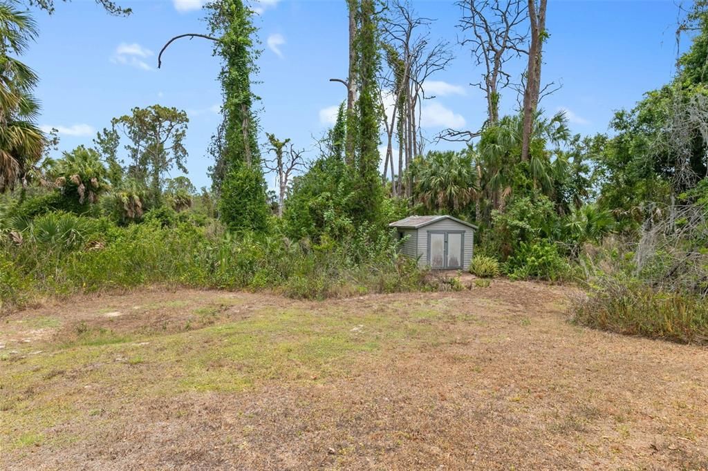 Shed with Skylight on Property