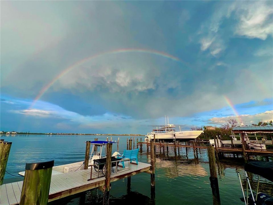 Rainbow at the dock