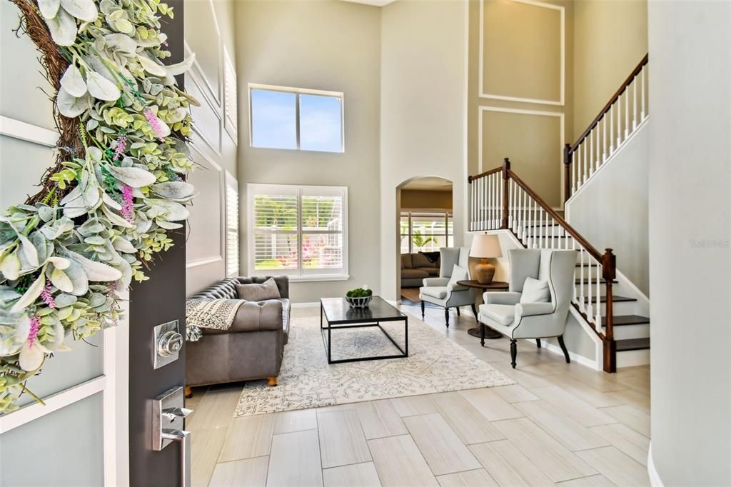 Step in to the soaring and magnificent two-story entryway!