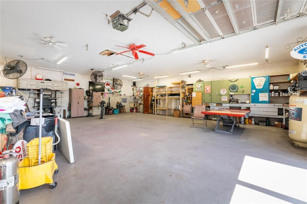 Inside detached garage. So many possibilities!